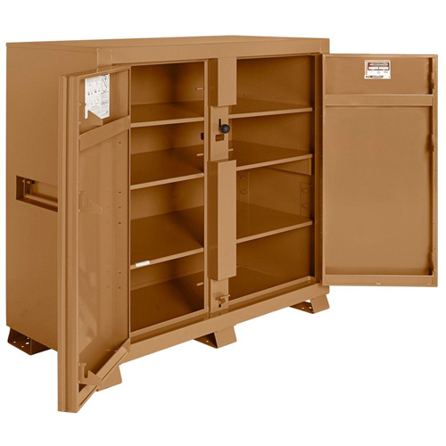 Armoire de chantier mod&egrave;le 139 avec cadenas, Acier, 59,4 pi³, Havane We Share Industrial Supply