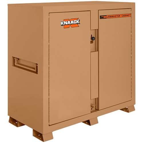 Model 99 Jobsite Cabinet with Double Doors & 2 Padlocks, Steel, 59.4 Cubic Feet, Tan We Share Industrial Supply