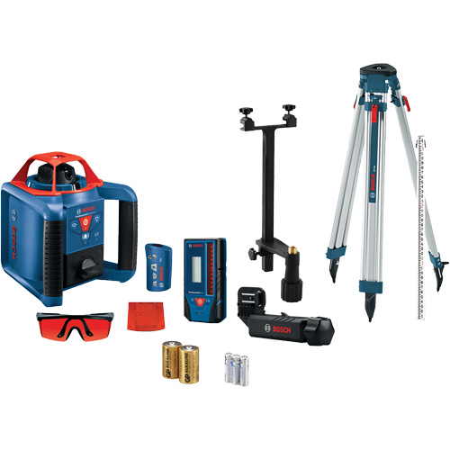 Ensemble laser rotatif horizontal/vertical auto-nivelant, 670 N.m We Share Industrial Supply