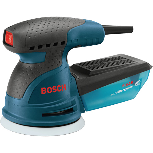 Single-Speed Palm Random Orbit Sander/Polisher, 5" Sand Paper, 2.5 A, 120 V We Share Industrial Supply