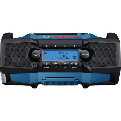 Radio de chantier compacte avec Bluetooth 5.0, Lithium-ion, 18 V We Share Industrial Supply