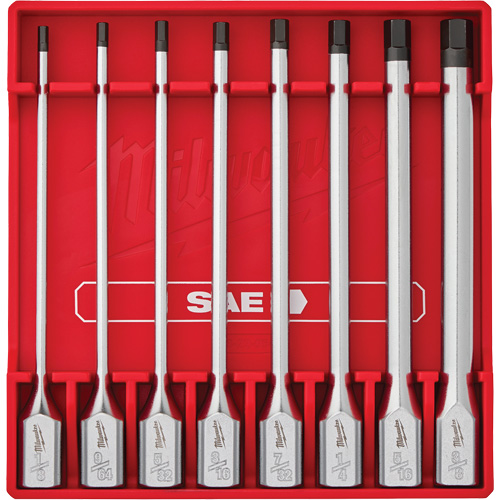 Long SAE Bit Socket Set, Hex, 3/8" Drive, 8 Pcs We Share Industrial Supply