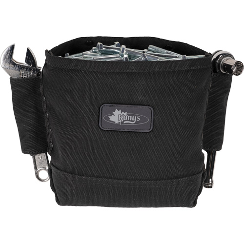 Sac Phantom pour &eacute;crous et boulons avec 2 manchons, Toile, 3 pochettes, Noir We Share Industrial Supply