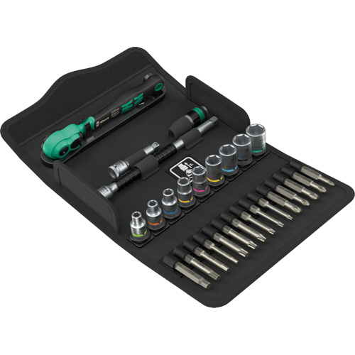 Jeu de cl&eacute; &agrave; cliquet SA 14 Zyklop Comfort avec levier dinversion, 28 Mcx, Prise de 1/4" We Share Industrial Supply