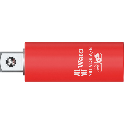 Adaptateur isol&eacute; VDE A/B, Prise 1/4", Douille 3/8", 2,78" lo, Sph&eacute;rique We Share Industrial Supply