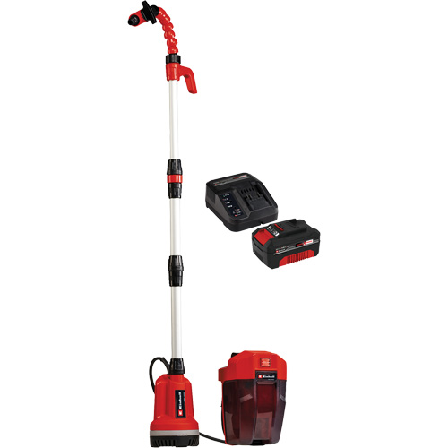 Cordless Clean Water Rain Barrel Pump with 4Ah Battery & Charger Starter Kit, 18 V, 792.5 GPH We Share Industrial Supply
