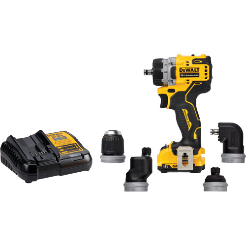 Ensemble perceuse/visseuse sans fil et sans balai XTREME 5-en-1, Lithium-ion, 12 V, Mandrin 3/8" We Share Industrial Supply