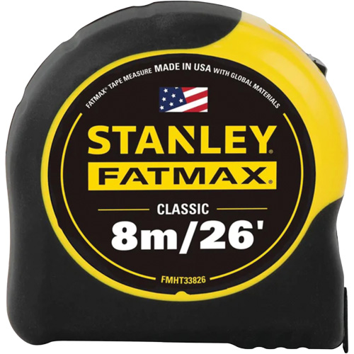 Ruban &agrave; mesurer FATMAX, 1-1/4" x 26'/8 m, Marques de goujon Imp&eacute;rial & m&eacute;trique We Share Industrial Supply