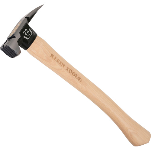 Milled Face Straight Claw Hammer, 22 oz., Wood Handle, 16-1/10" L We Share Industrial Supply