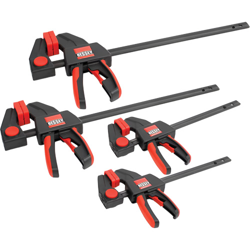 4-Piece Medium & Large Trigger Clamps Set, 12" (304.8 mm)/6" (152.4 mm) We Share Industrial Supply