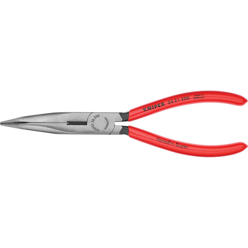 Long Nose 40° Angled Pliers with Cutter, 8" L We Share Industrial Supply