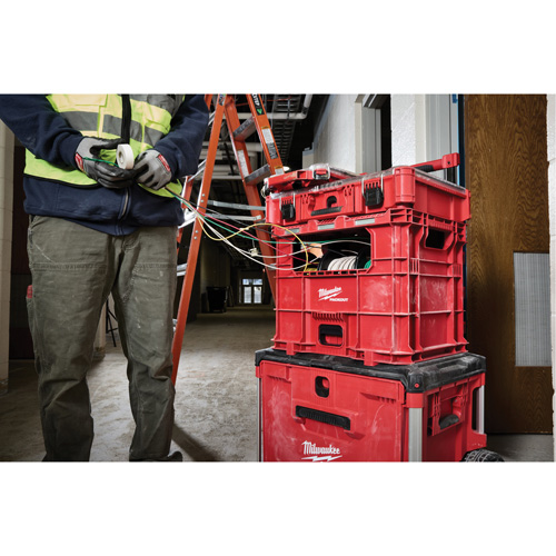 Bac distributeur de fils XL PACKOUT, 15-3/4" x 18-5/8" x 15", Noir/Rouge We Share Industrial Supply