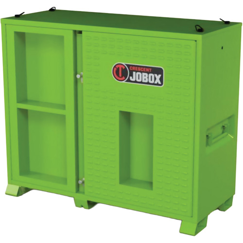 Armoire de rangement d'&eacute;PI sur place, Acier, Vert lime haute visibilit&eacute; We Share Industrial Supply