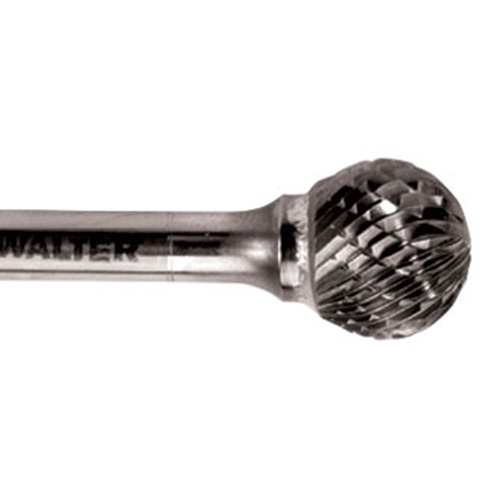 Double Cut Ball Nose Burr, SD-5, 1/2" Dia., 1/4" Shank, 7/16" Depth of Cut We Share Industrial Supply