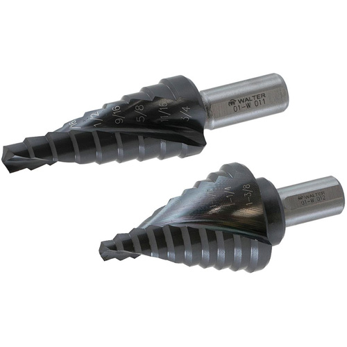 Multi-Step Drill Bit, 1/4" - 1-3/8" , 1/8" Increments, High Speed Steel We Share Industrial Supply
