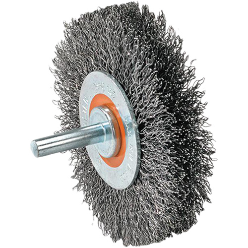 Brosse mont&eacute;e &agrave; fil, Arbre 5/8" We Share Industrial Supply