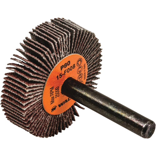 Flap Wheels-Coolcut Flap Wheels, Aluminum Oxide, 80 Grit, 1-1/2" x 3/8" x 1/4" We Share Industrial Supply