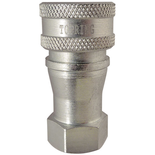RACCORD HYDRAULIQUE FERMETURE 2 VOIES,3/4NPT,ACI, Laiton/Acier inoxydable We Share Industrial Supply