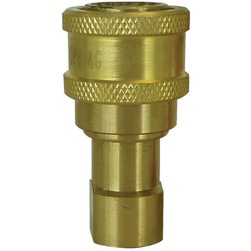 RACCORD HYDRAULIQUE FERME 2VOIES,1/8NPT,LAITON, Laiton/Acier inoxydable We Share Industrial Supply