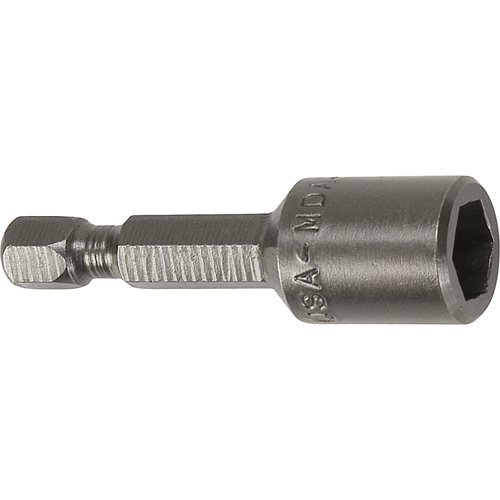 Tourne-&eacute;crou pour vis m&eacute;trique de feuille m&eacute;tallique, Embout 10 mm, Prise 1/4", 44,5 mm lo, Magn&eacute;tique We Share Industrial Supply