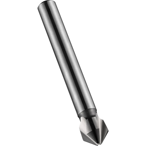 Fraise conique, 12,4 mm, Acier rapide, Angle de 90°, 3 cannelures We Share Industrial Supply