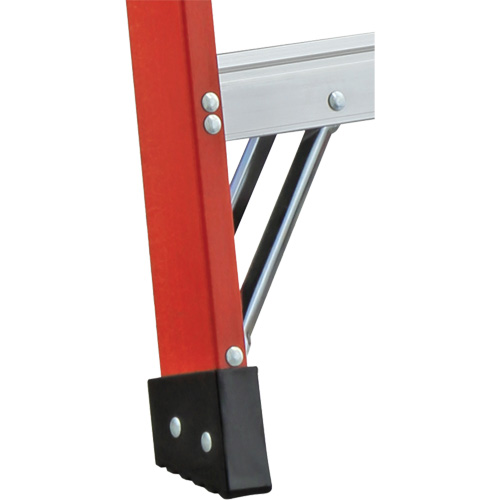 6600 AA Series Industrial Extra Heavy-Duty 2-Way Stepladders, Fibreglass, 375 lbs. Capacity, 4' We Share Industrial Supply