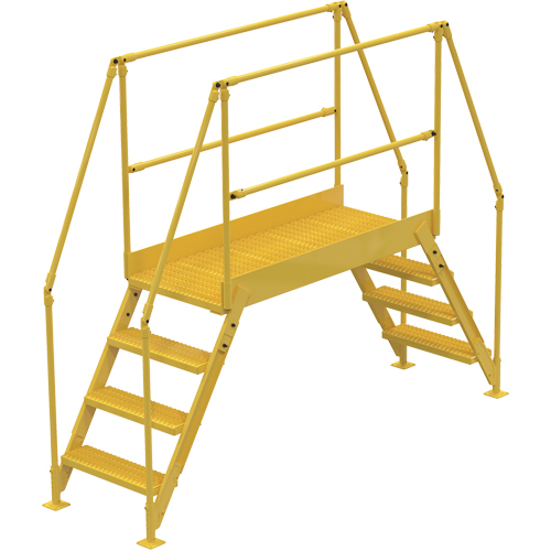 Crossover Ladder, 91 " Overall Span, 40" H x 48" D, 24" Step Width We Share Industrial Supply