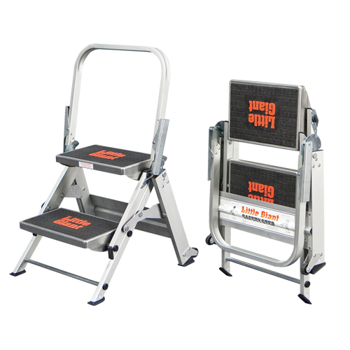 Safety Stepladder, 1.5', Aluminum, 300 lbs. Capacity, Type 1A We Share Industrial Supply