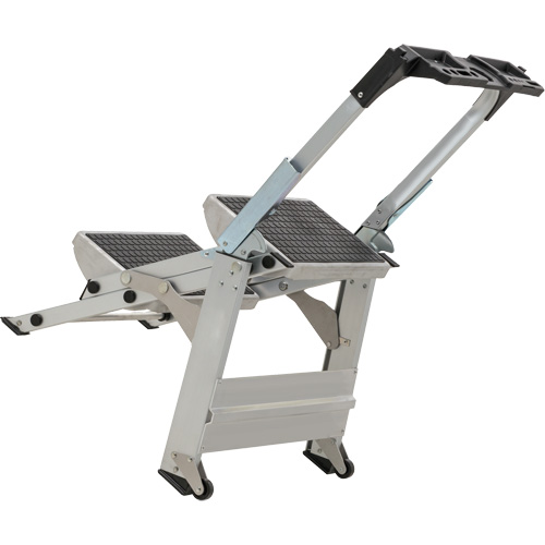 Tilt & Roll Step Stool Ladder, 2 Steps, 23" x 21" x 34.50" High We Share Industrial Supply