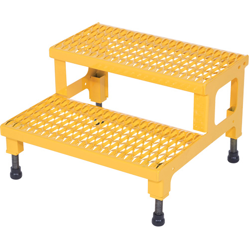Adjustable Step-Mate Stand, 2 Step(s), 23-13/16" W x 22-7/8" L x 15-1/4" H, 500 lbs. Capacity We Share Industrial Supply