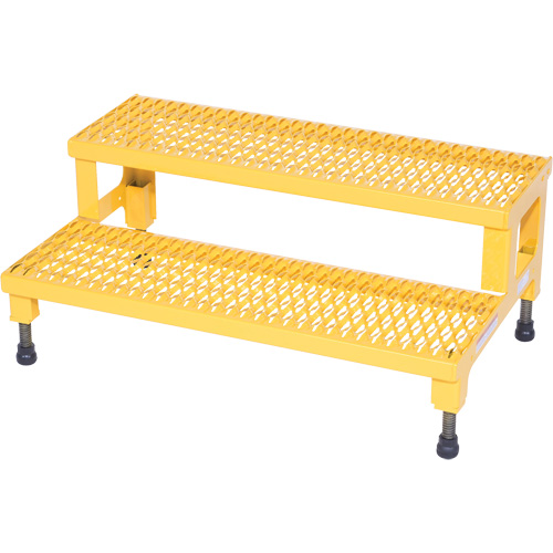 Adjustable Step-Mate Stand, 2 Step(s), 36-3/16" W x 22-7/8" L x 15-1/4" H, 500 lbs. Capacity We Share Industrial Supply