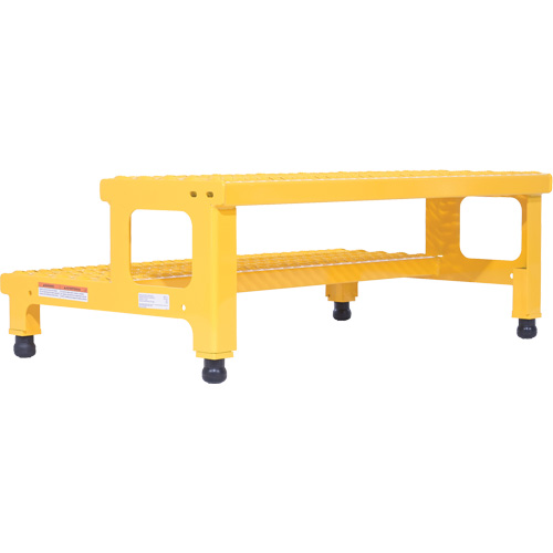 Adjustable Step-Mate Stand, 2 Step(s), 36-3/16" W x 22-7/8" L x 15-1/4" H, 500 lbs. Capacity We Share Industrial Supply