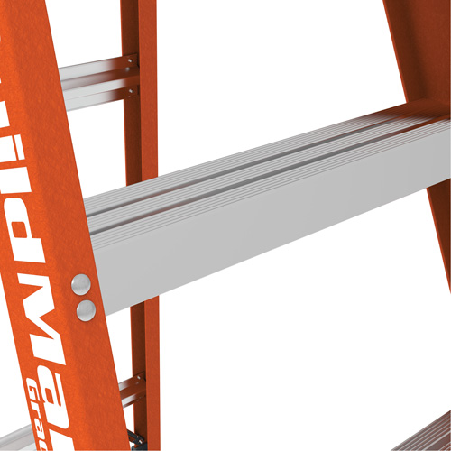 Escabeau, 12', Fibre de verre, Capacit&eacute; 375 lb, Type 1AA We Share Industrial Supply