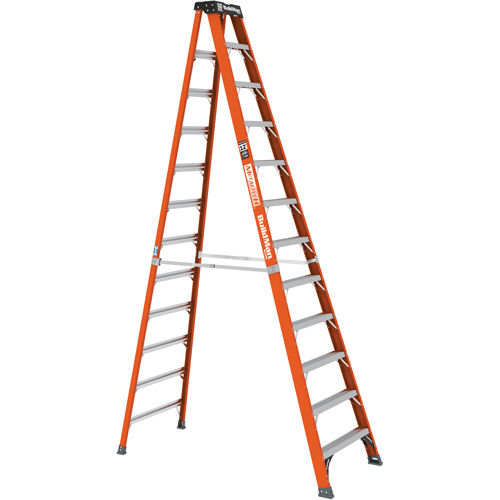 Escabeau, 12', Fibre de verre, Capacit&eacute; 375 lb, Type 1AA We Share Industrial Supply