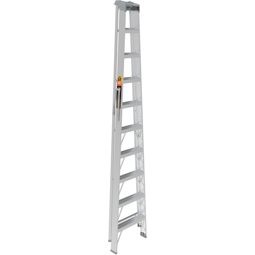 Step Ladder, 10', Aluminum, 225 lbs. Capacity, Type 2 We Share Industrial Supply