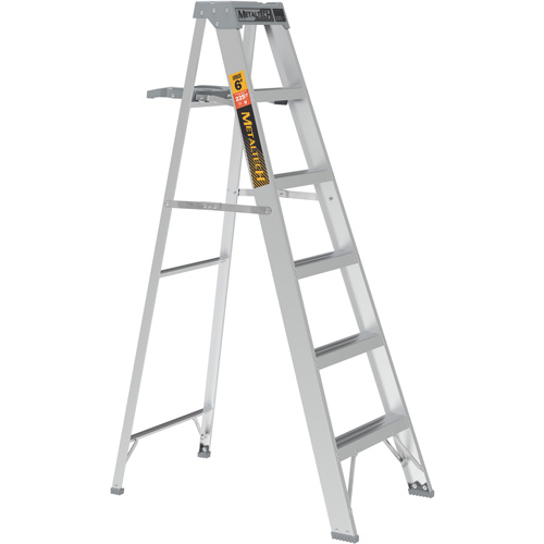 Step Ladder with Paint Tray, 6', Aluminum, 225 lbs. Capacity, Type 2 We Share Industrial Supply