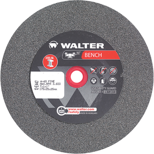 Bench Grinding Wheels, 7" x 1", 1" Arbor, 1 We Share Industrial Supply
