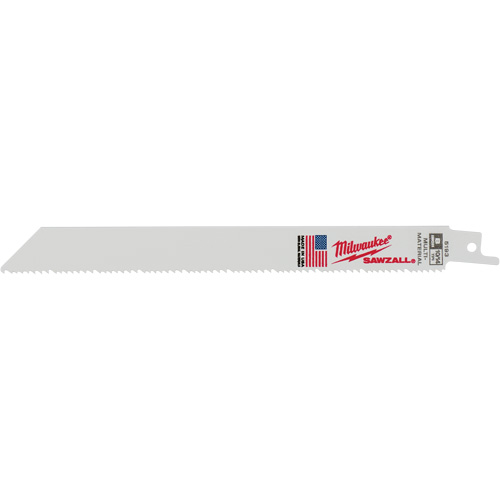 Lame de scie alternative Sawzall, Bim&eacute;tal, 10-14 Dents par pouce, 8" lo x 5/8" la We Share Industrial Supply