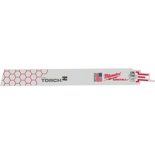 Lames The Torch Sawzall, Bim&eacute;tal, 10 Dents par pouce, 9" lo x 1" la We Share Industrial Supply
