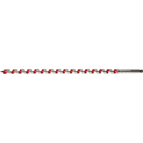 Longue m&egrave;che h&eacute;licoidale pour perceuse, Diam&egrave;tre de 11/16", Cannelure 15", Tige 7/16" hexagonal We Share Industrial Supply