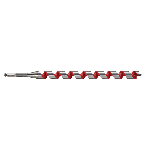 Ship Auger Drill Bit, 1-1/8" Diameter, 15" Flute, 7/16" Hex Shank We Share Industrial Supply