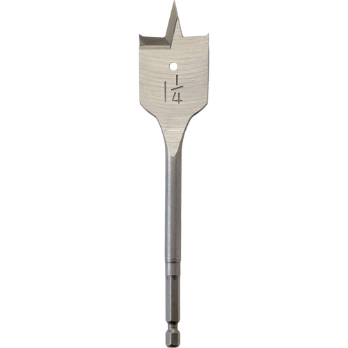 M&egrave;che plate, Diam&egrave;tre de 1-1/4", Tige 1/4" hex, Longeur de 6" We Share Industrial Supply