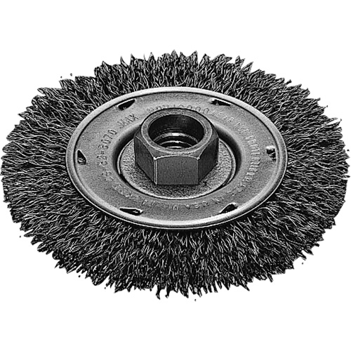 Twist Know Wire Wheel, 4" Dia., 0.02" Fill, 5/8"-11 Arbor, Stainless Steel We Share Industrial Supply