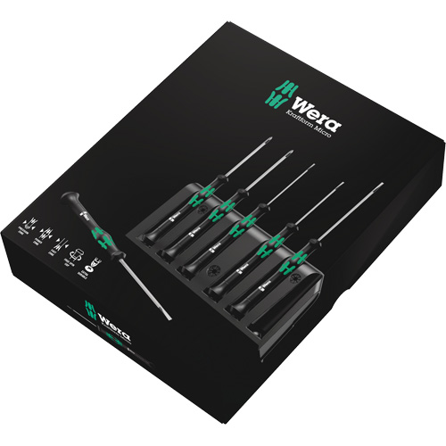 Jeu de tournevis s&eacute;rie Micro avec support, 6 mcx We Share Industrial Supply