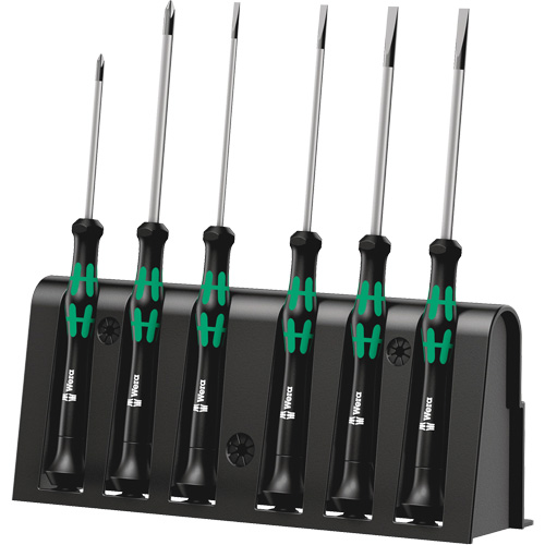 Micro Series Screwdriver Set with Rack, 6 Pcs. We Share Industrial Supply