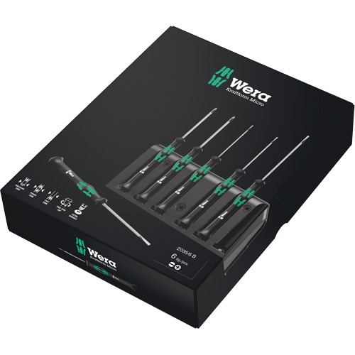 Micro Series Screwdriver Set with Rack, 6 Pcs. We Share Industrial Supply
