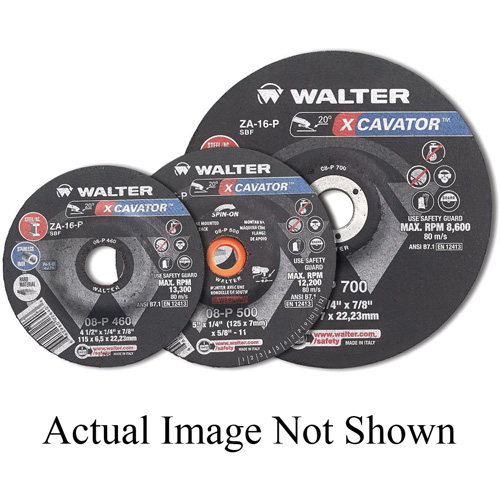 XCAVATOR Grinding Wheel, 4-1/2" x 1/4", 5/8"-11 Arbor, Zirconium, Type 27 We Share Industrial Supply