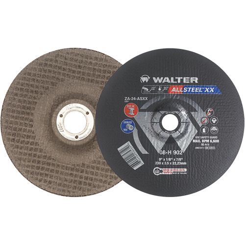 ALLSTEEL XX Depressed Centre Grinding Wheels, 9" x 1/8", 7/8" Arbor, Type 27 We Share Industrial Supply