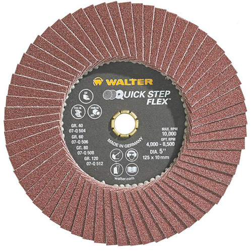 QUICK-STEP FLEX, 5" x Type 29, 80 Grit, Aluminum Oxide We Share Industrial Supply