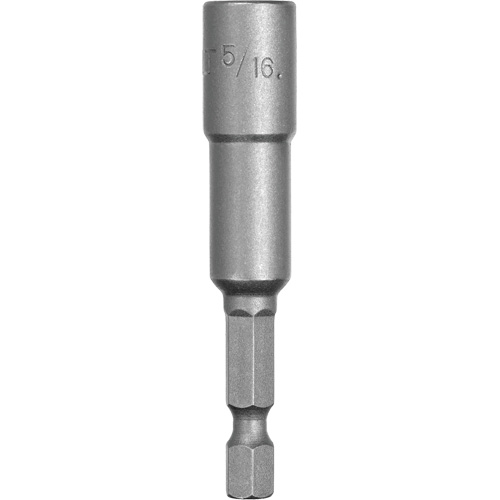 Nut Driver, 5/16" Tip, 1/4" Drive, 2-9/16" L, Magnetic We Share Industrial Supply